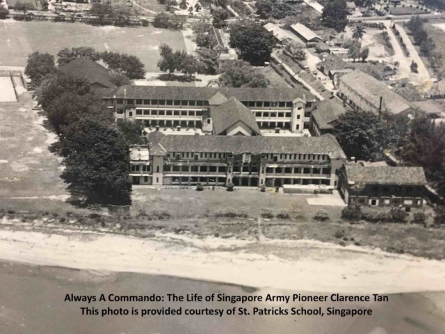 Aerial shot of St Patrick School Singapore circa 1960